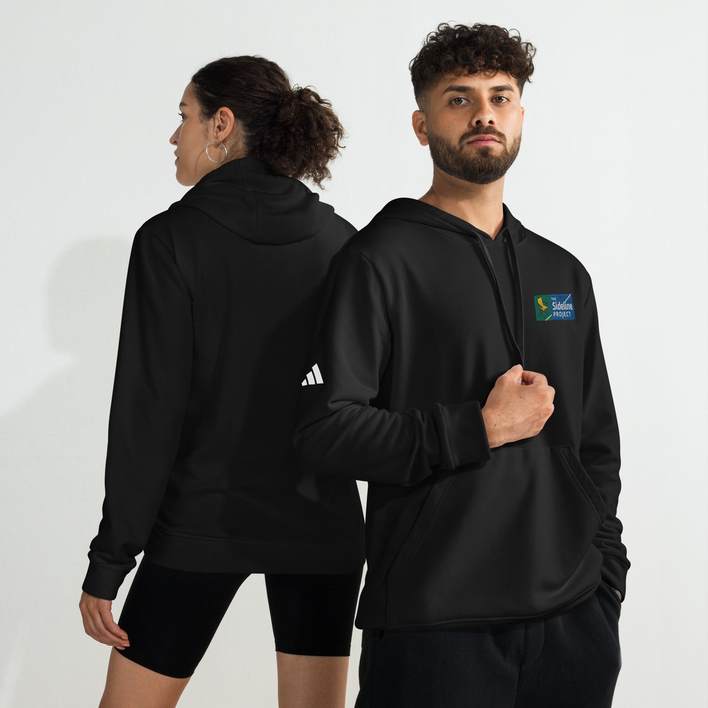 The Sideline Project Embroidered Logo- Adidas fleece hoodie